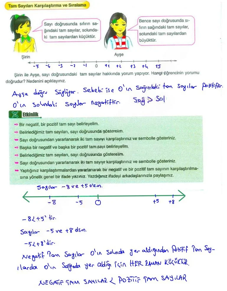 6. Sınıf Matematik Ders Kitabı Cevapları Ata Yayınları Sayfa 65 Çözüm Görseli