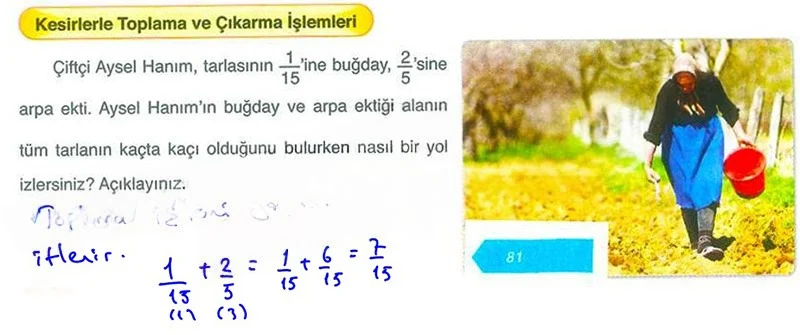 6. Sınıf Matematik Ders Kitabı Cevapları Ata Yayınları Sayfa 81 Çözüm Görseli