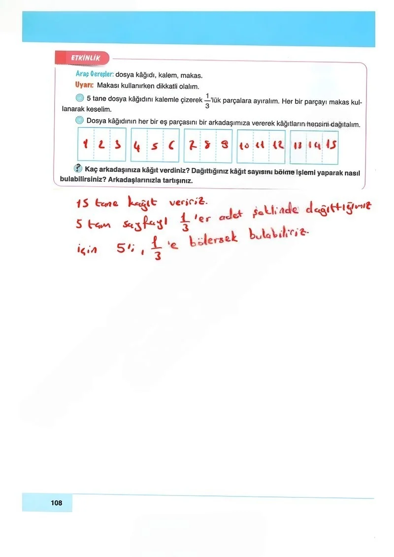 6. Sınıf Matematik Ders Kitabı Cevapları Doğa Yayınları Sayfa 108 Çözüm Görseli