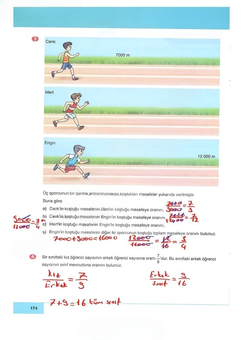 6. Sınıf Matematik Ders Kitabı Cevapları Doğa Yayınları Sayfa 174 Çözüm Görseli