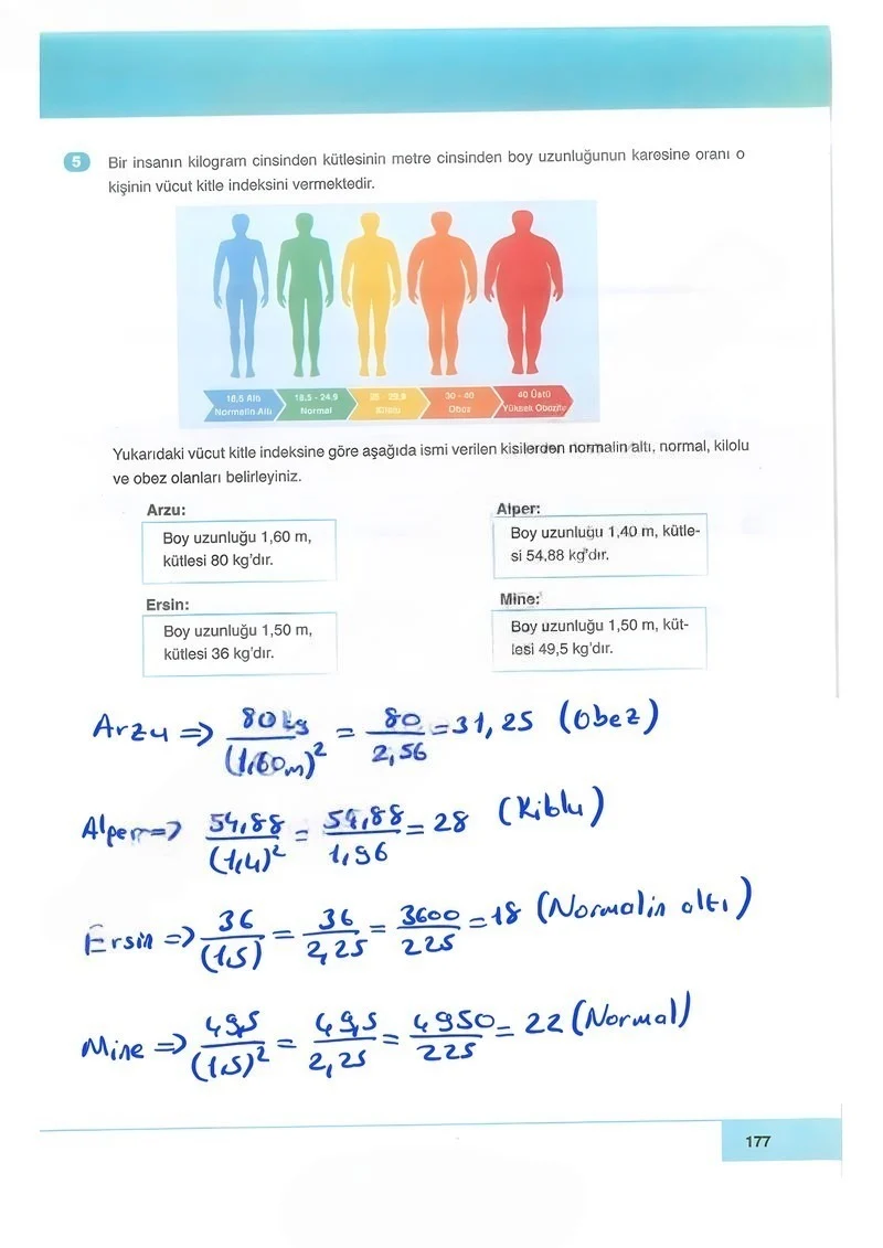 6. Sınıf Matematik Ders Kitabı Cevapları Doğa Yayınları Sayfa 177 Çözüm Görseli