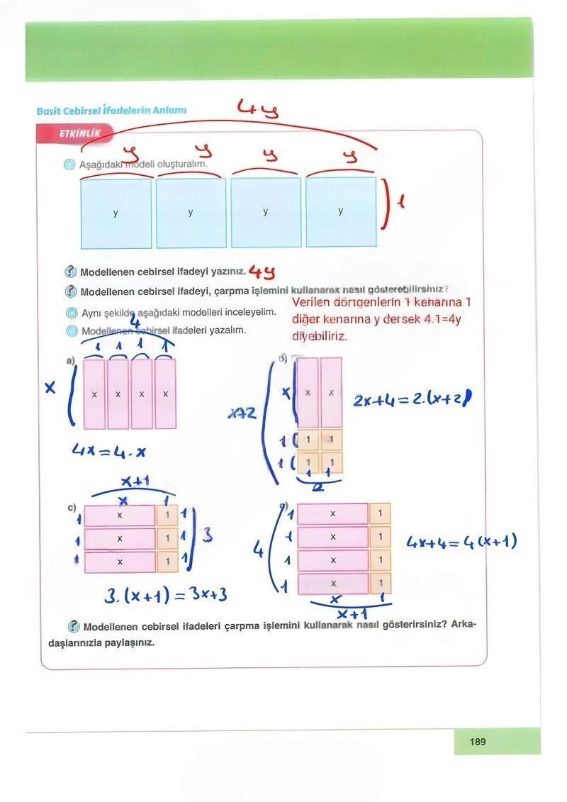 6. Sınıf Matematik Ders Kitabı Cevapları Doğa Yayınları Sayfa 189 Çözüm Görseli