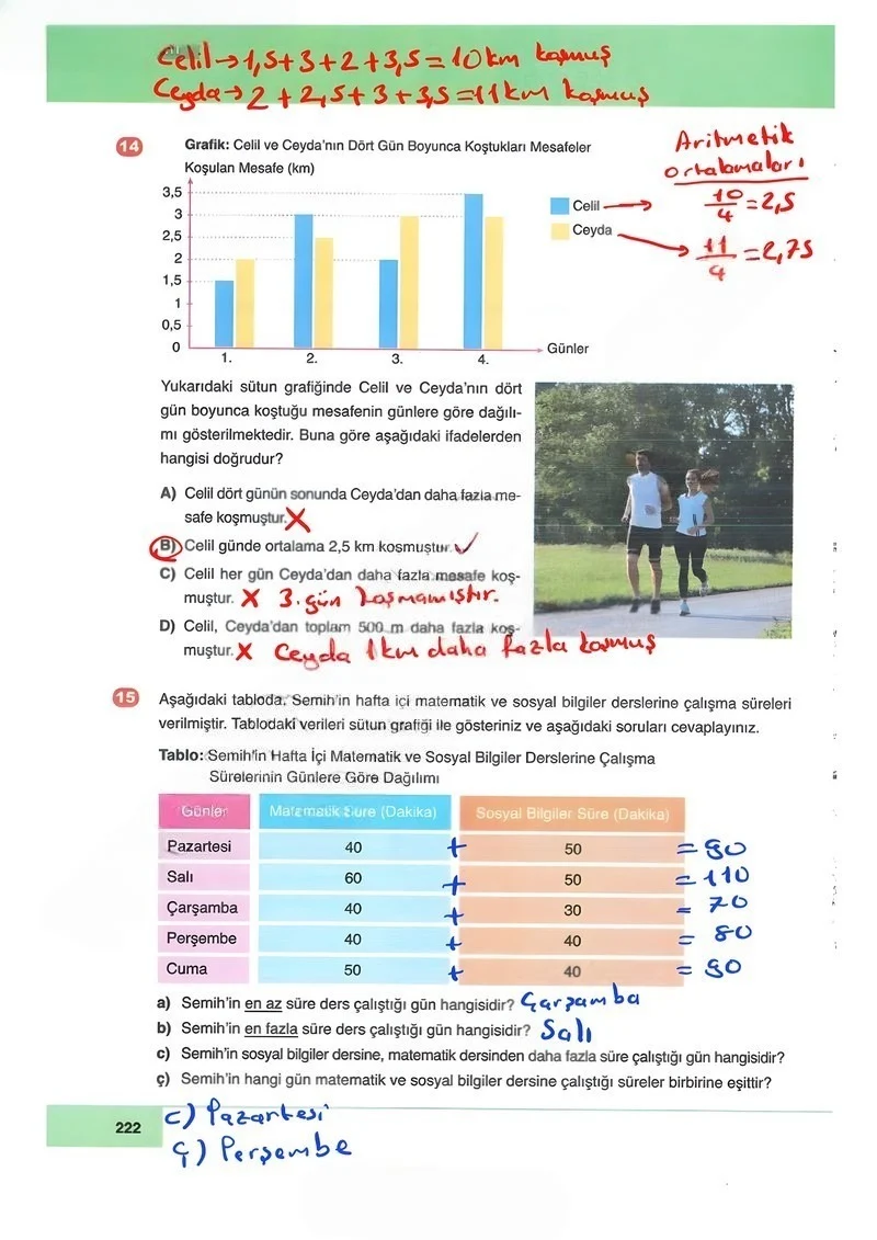 6. Sınıf Matematik Ders Kitabı Cevapları Doğa Yayınları Sayfa 222 Çözüm Görseli