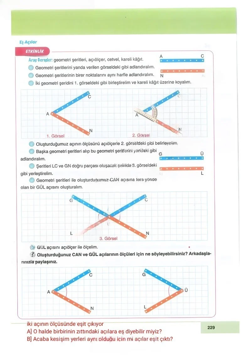 6. Sınıf Matematik Ders Kitabı Cevapları Doğa Yayınları Sayfa 229 Çözüm Görseli