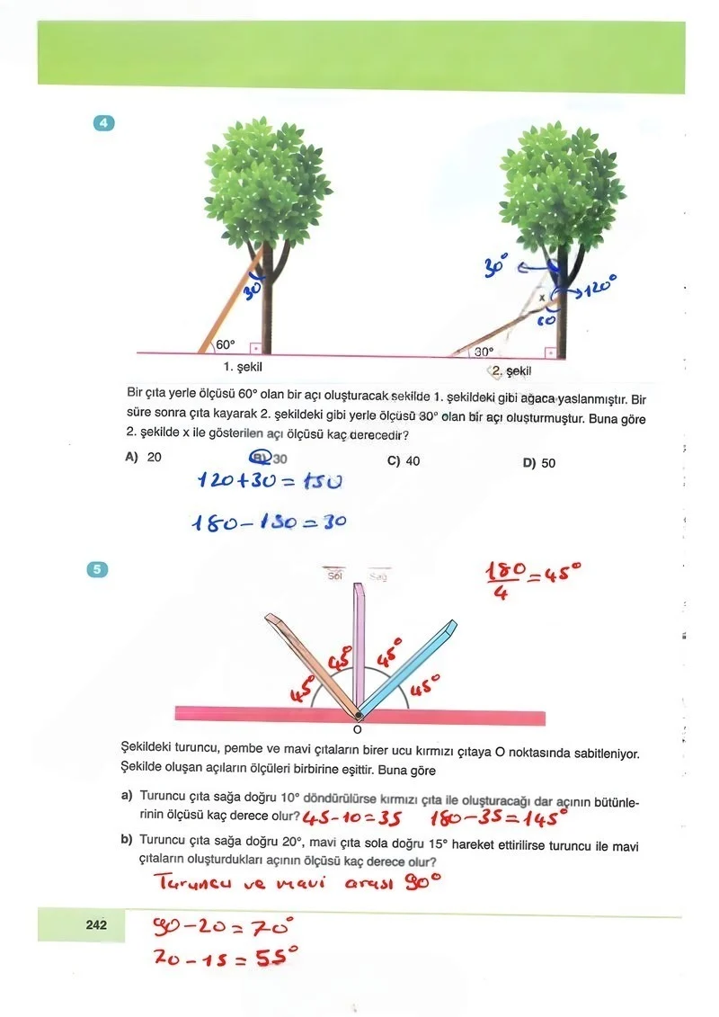 6. Sınıf Matematik Ders Kitabı Cevapları Doğa Yayınları Sayfa 242 Çözüm Görseli