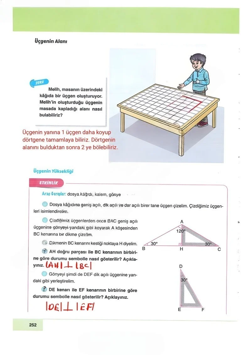 6. Sınıf Matematik Ders Kitabı Cevapları Doğa Yayınları Sayfa 252 Çözüm Görseli