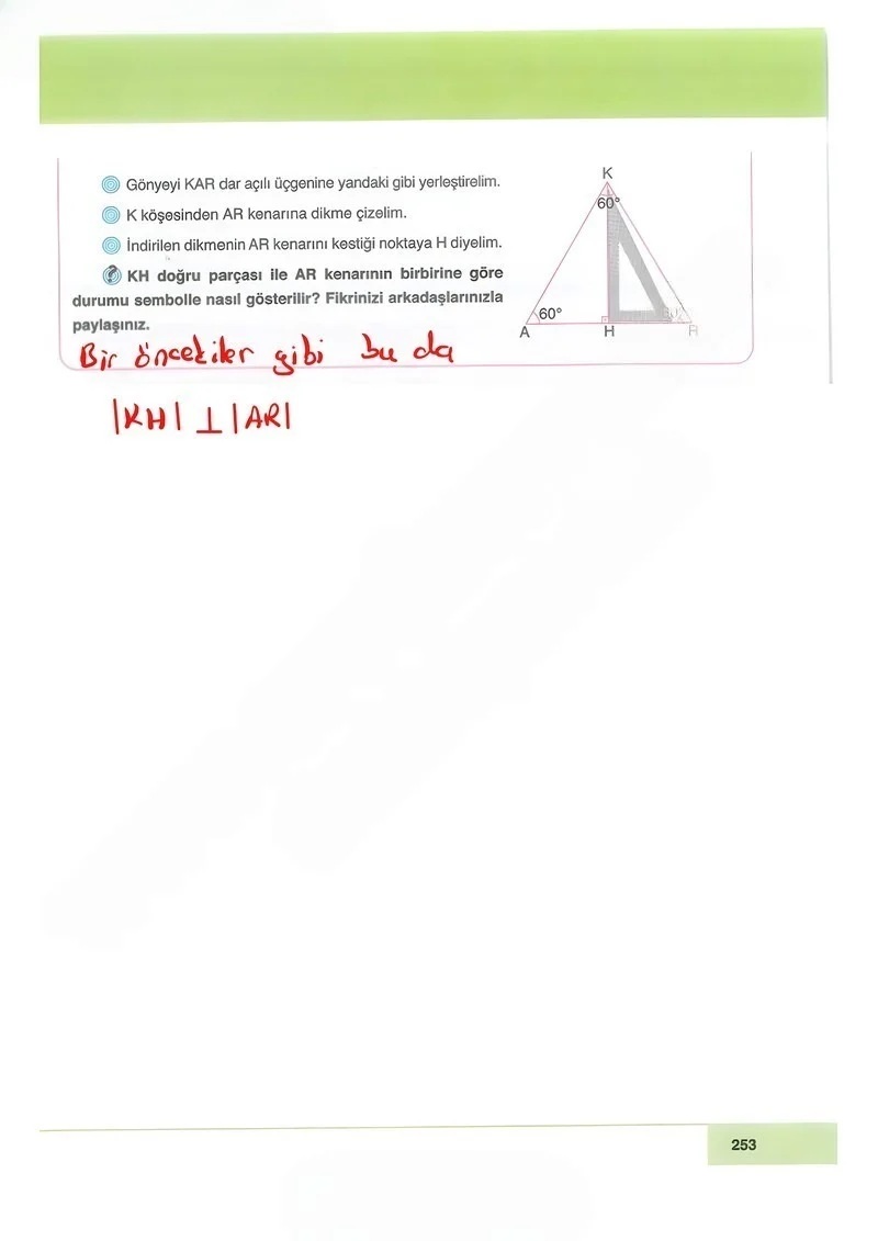 6. Sınıf Matematik Ders Kitabı Cevapları Doğa Yayınları Sayfa 253 Çözüm Görseli