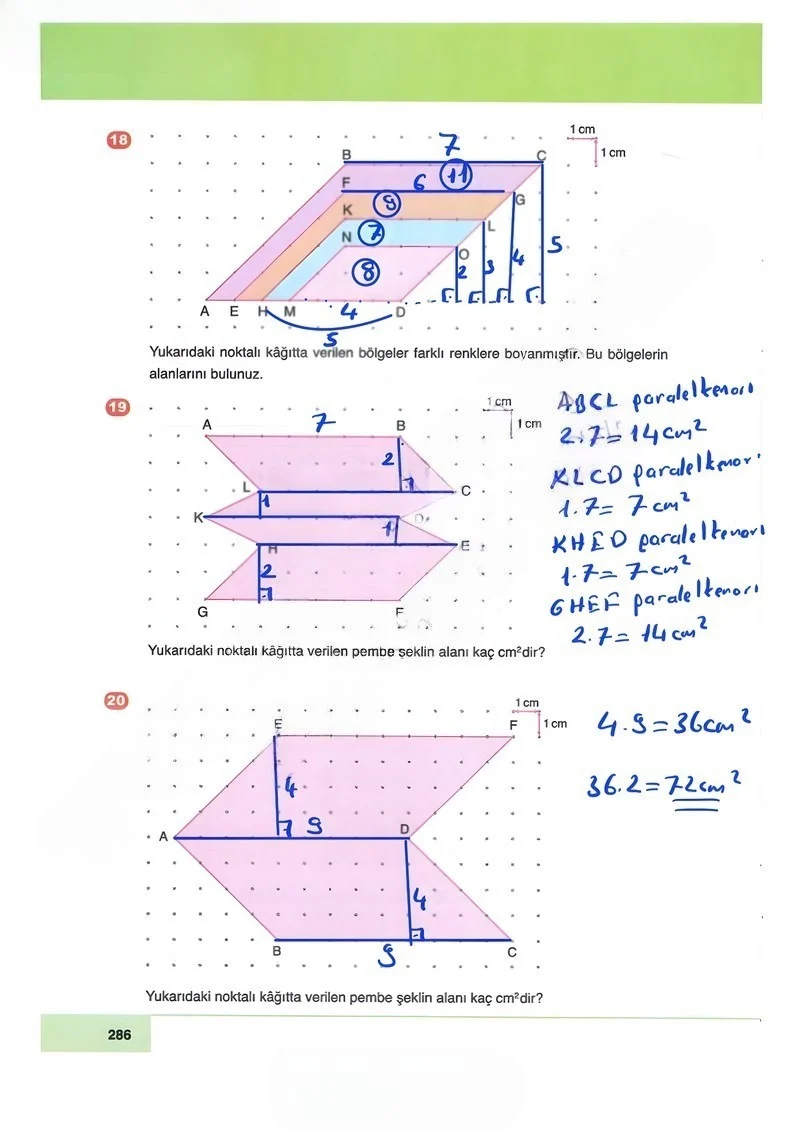 6. Sınıf Matematik Ders Kitabı Cevapları Doğa Yayınları Sayfa 286 Çözüm Görseli
