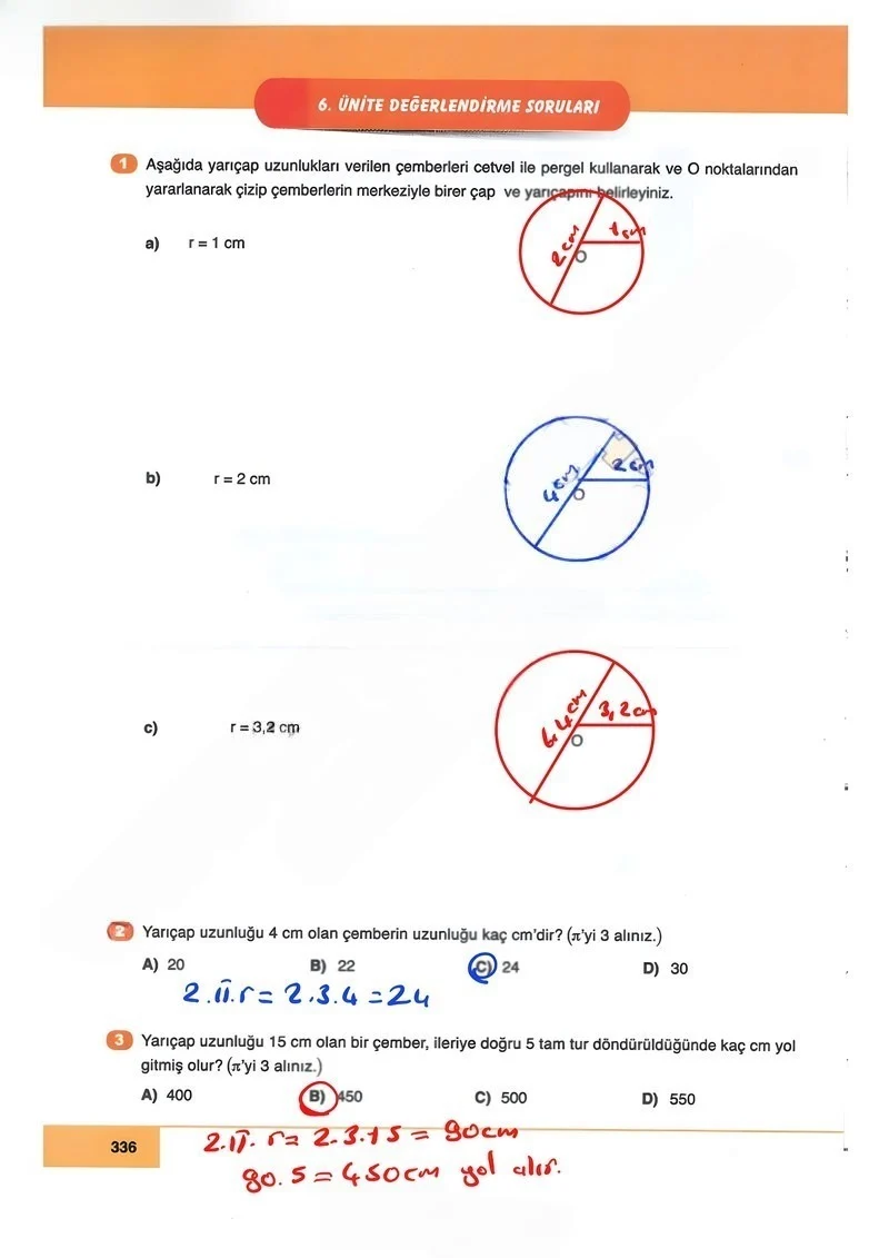 6. Sınıf Matematik Ders Kitabı Cevapları Doğa Yayınları Sayfa 336 Çözüm Görseli