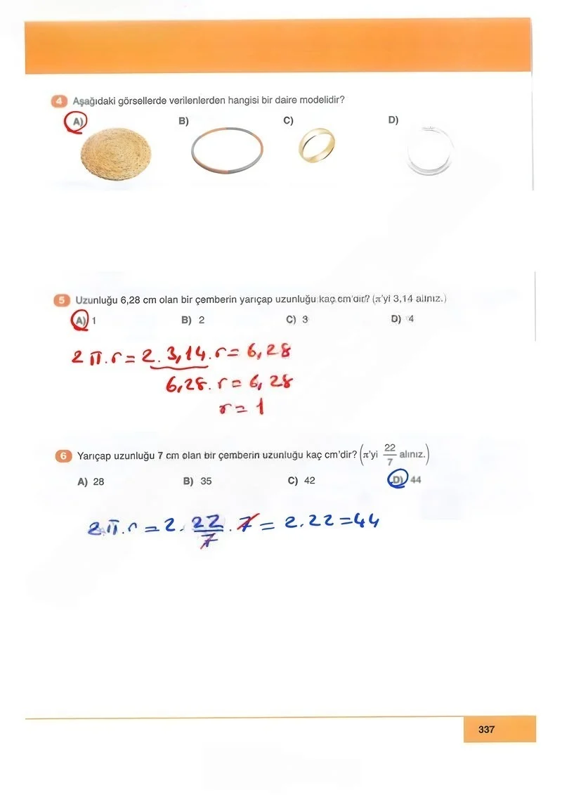 6. Sınıf Matematik Ders Kitabı Cevapları Doğa Yayınları Sayfa 337 Çözüm Görseli