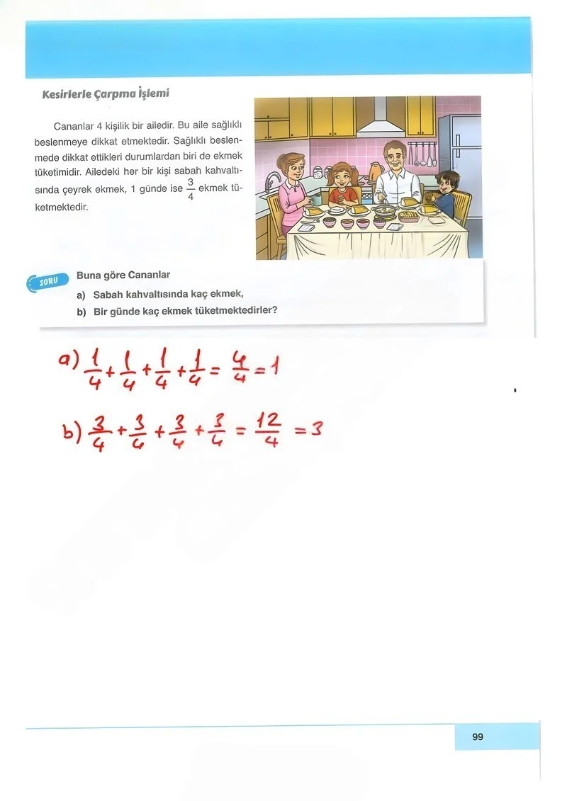 6. Sınıf Matematik Ders Kitabı Cevapları Doğa Yayınları Sayfa 99 Çözüm Görseli