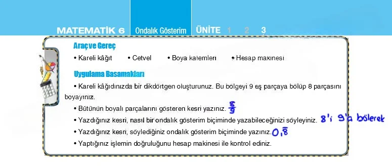 6. Sınıf Matematik Ders Kitabı Cevapları Koza Yayınları Sayfa 106 Çözüm Görseli