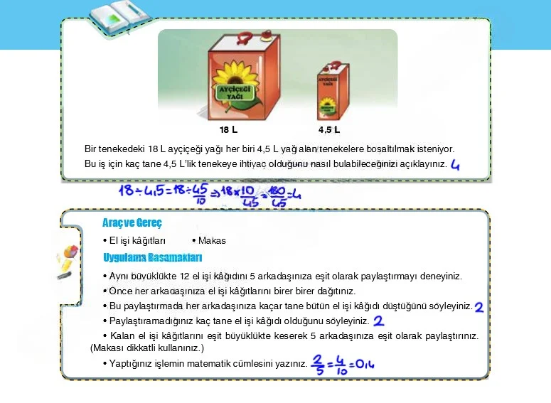 6. Sınıf Matematik Ders Kitabı Cevapları Koza Yayınları Sayfa 115 Çözüm Görseli