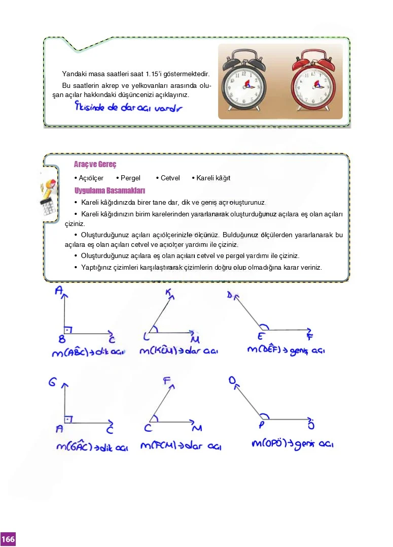 6. Sınıf Matematik Ders Kitabı Cevapları Koza Yayınları Sayfa 166 Çözüm Görseli