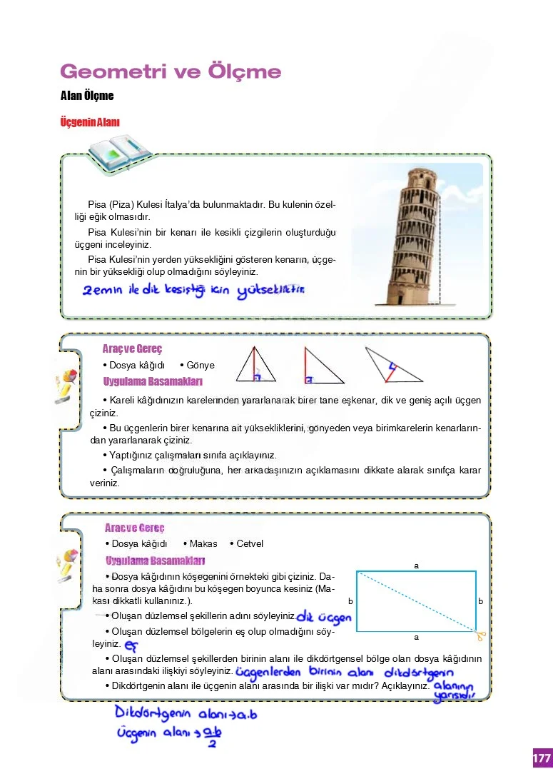 6. Sınıf Matematik Ders Kitabı Cevapları Koza Yayınları Sayfa 177 Çözüm Görseli