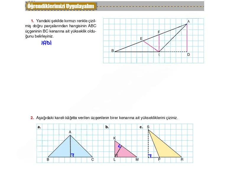 6. Sınıf Matematik Ders Kitabı Cevapları Koza Yayınları Sayfa 181 Çözüm Görseli
