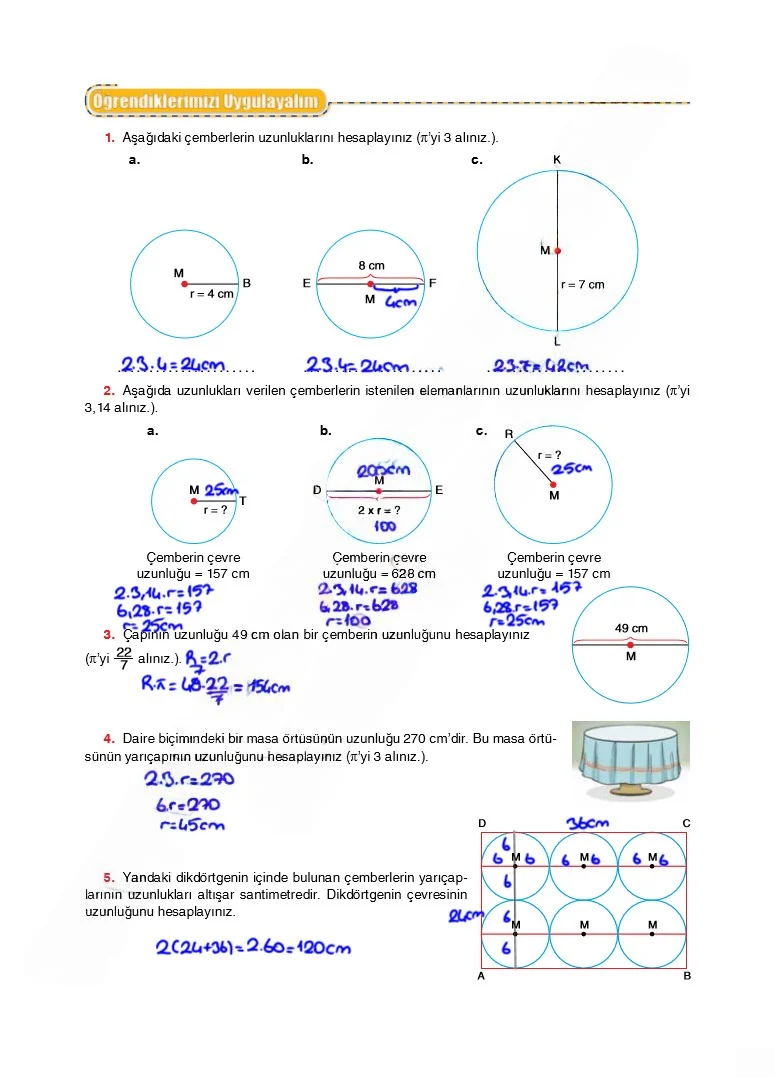 6. Sınıf Matematik Ders Kitabı Cevapları Koza Yayınları Sayfa 207 Çözüm Görseli