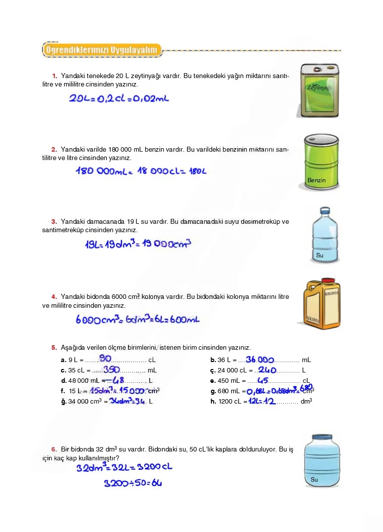 6. Sınıf Matematik Ders Kitabı Cevapları Koza Yayınları Sayfa 231 Çözüm Görseli