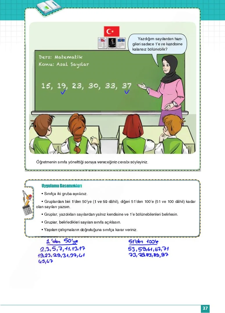 6. Sınıf Matematik Ders Kitabı Cevapları Koza Yayınları Sayfa 37 Çözüm Görseli