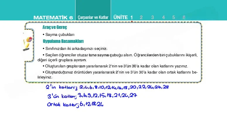 6. Sınıf Matematik Ders Kitabı Cevapları Koza Yayınları Sayfa 42 Çözüm Görseli