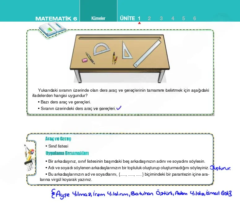 6. Sınıf Matematik Ders Kitabı Cevapları Koza Yayınları Sayfa 44 Çözüm Görseli