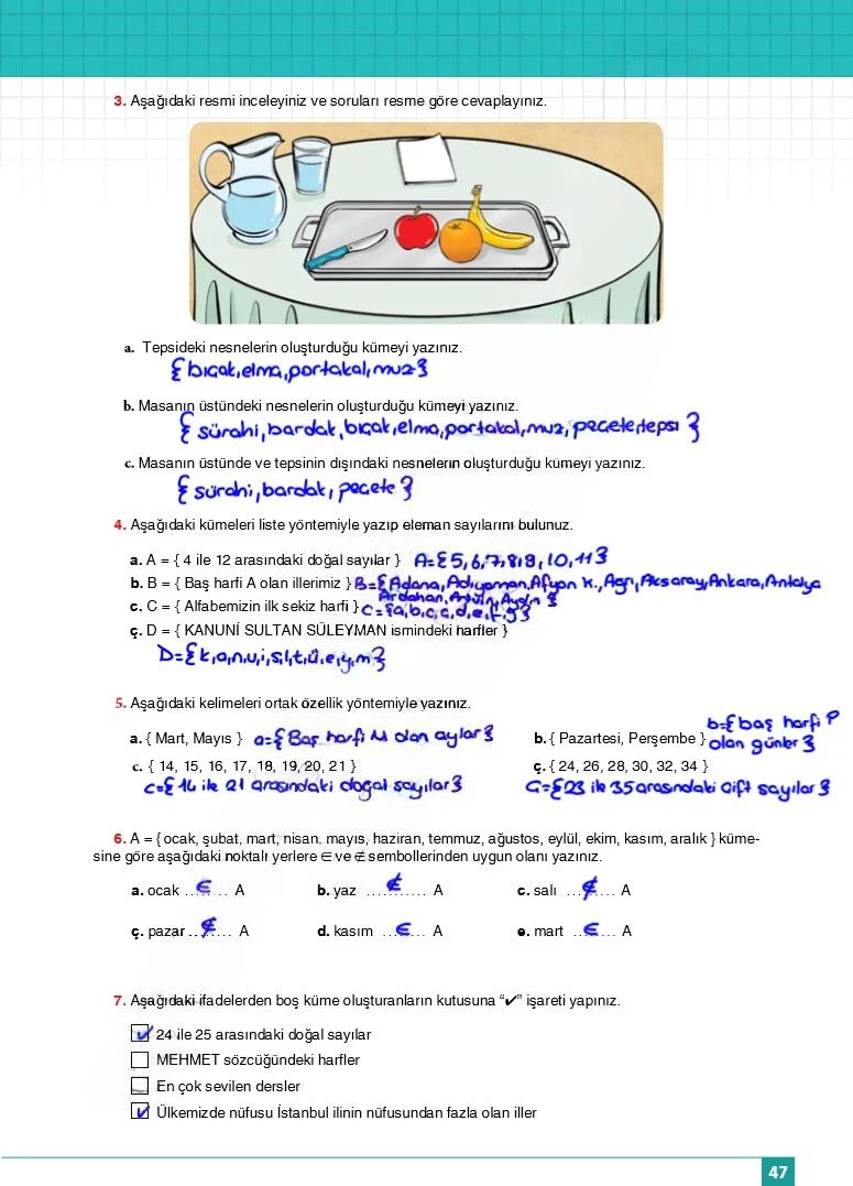 6. Sınıf Matematik Ders Kitabı Cevapları Koza Yayınları Sayfa 47 Çözüm Görseli