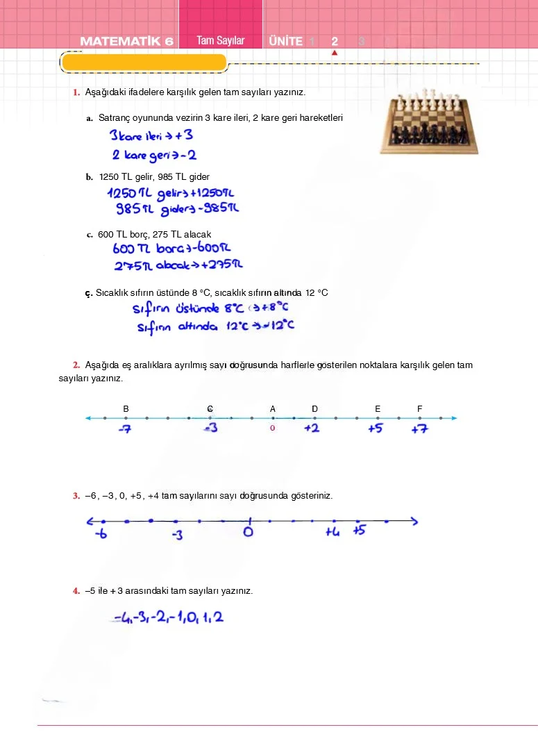 6. Sınıf Matematik Ders Kitabı Cevapları Koza Yayınları Sayfa 58 Çözüm Görseli
