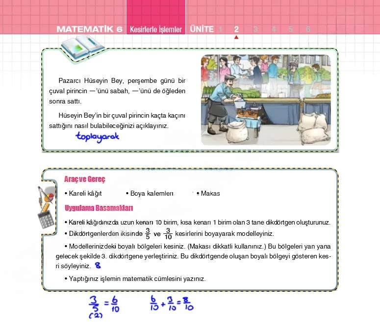 6. Sınıf Matematik Ders Kitabı Cevapları Koza Yayınları Sayfa 72 Çözüm Görseli