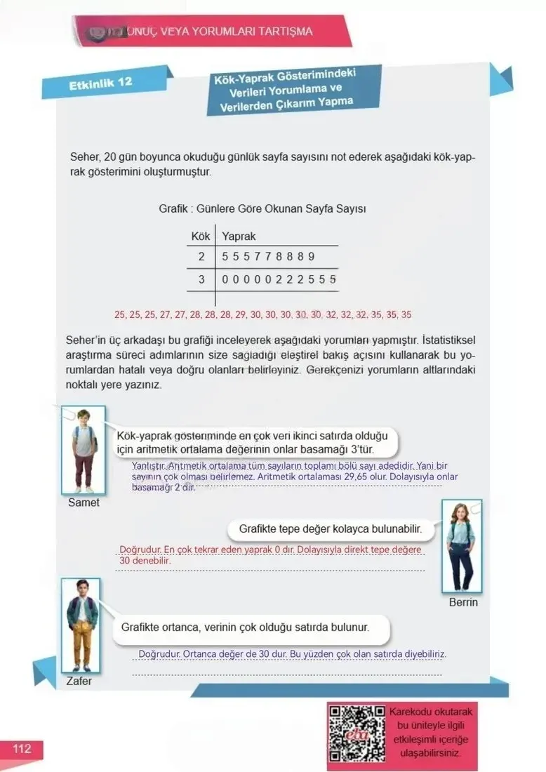 6. Sınıf Matematik Ders Kitabı Cevapları Meb Yayınları 1 Sayfa 112 Çözüm Görseli