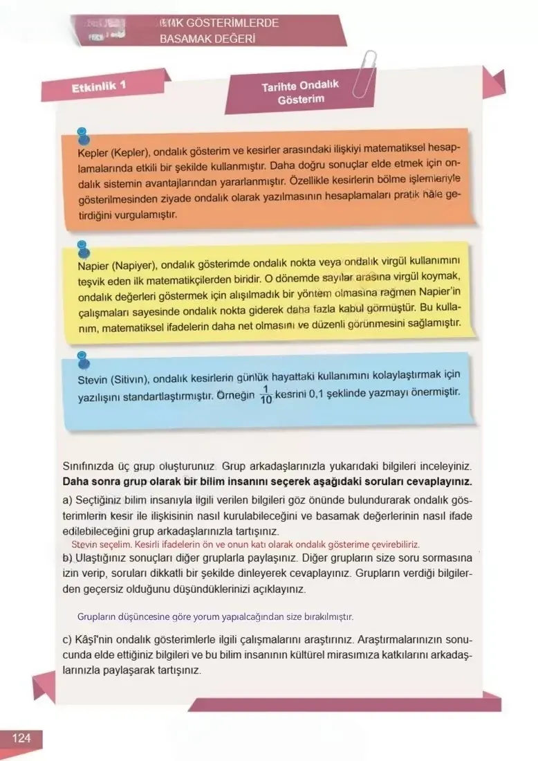 6. Sınıf Matematik Ders Kitabı Cevapları Meb Yayınları 1 Sayfa 124 Çözüm Görseli