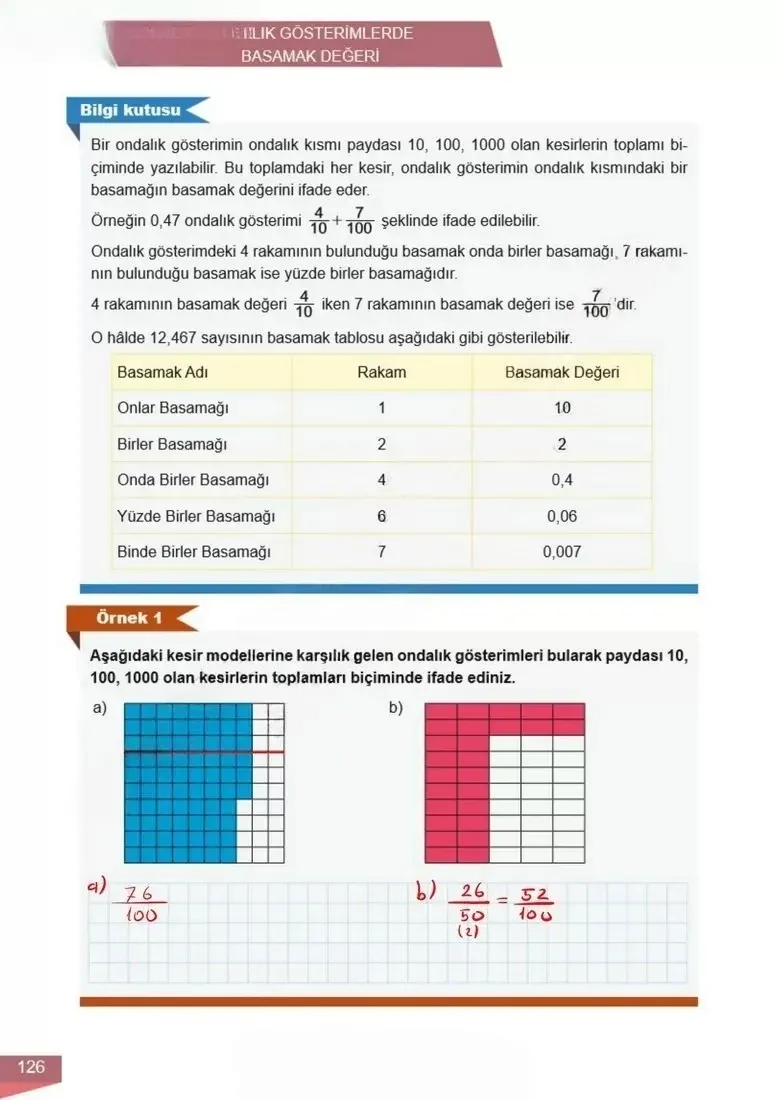 6. Sınıf Matematik Ders Kitabı Cevapları Meb Yayınları 1 Sayfa 126 Çözüm Görseli