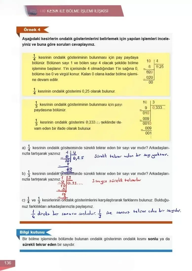 6. Sınıf Matematik Ders Kitabı Cevapları Meb Yayınları 1 Sayfa 136 Çözüm Görseli