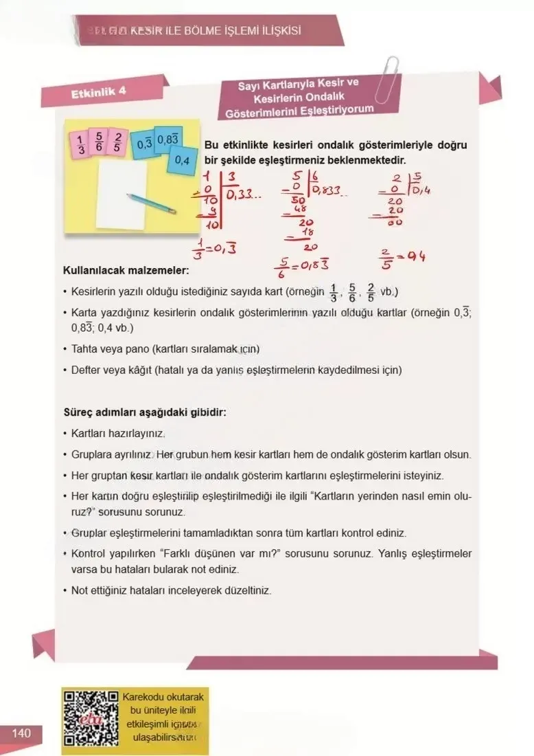 6. Sınıf Matematik Ders Kitabı Cevapları Meb Yayınları 1 Sayfa 140 Çözüm Görseli