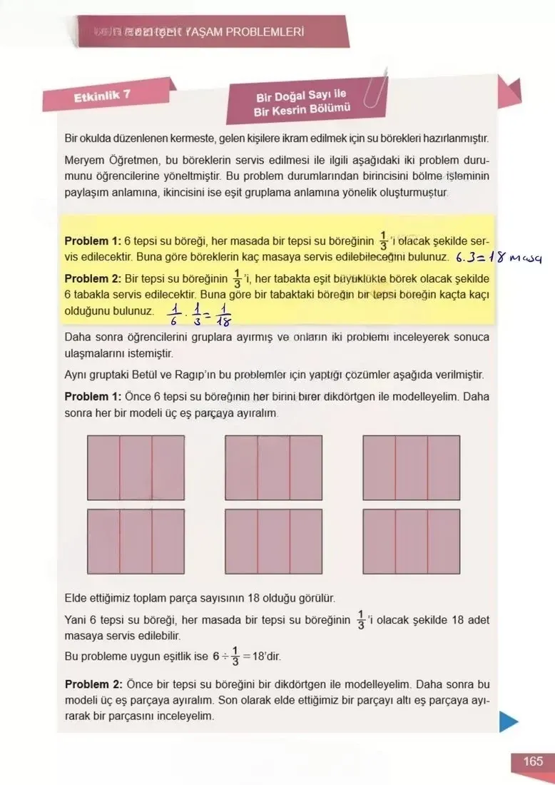 6. Sınıf Matematik Ders Kitabı Cevapları Meb Yayınları 1 Sayfa 165 Çözüm Görseli