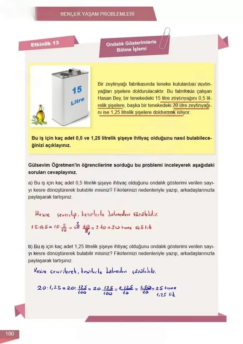 6. Sınıf Matematik Ders Kitabı Cevapları Meb Yayınları 1 Sayfa 180 Çözüm Görseli