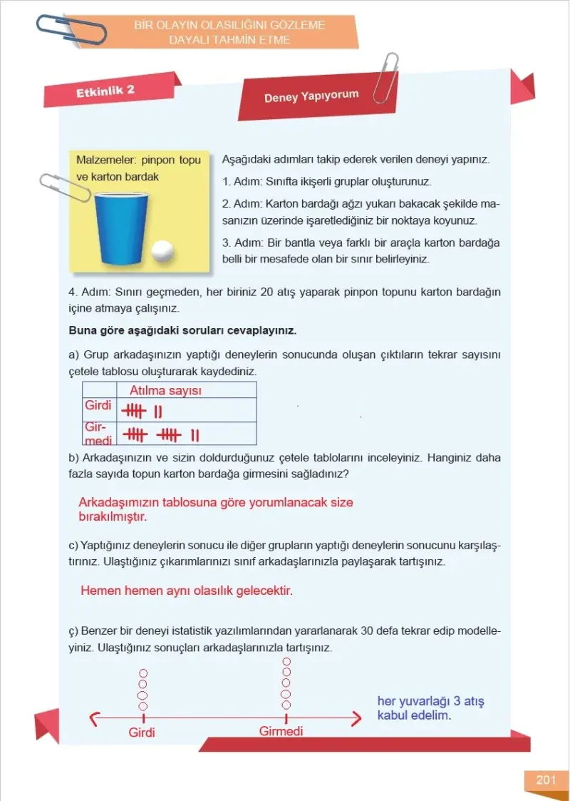 6. Sınıf Matematik Ders Kitabı Cevapları Meb Yayınları 1 Sayfa 201 Çözüm Görseli