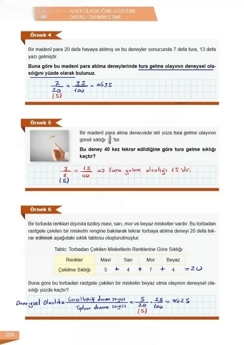 6. Sınıf Matematik Ders Kitabı Cevapları Meb Yayınları 1 Sayfa 208 Çözüm Görseli