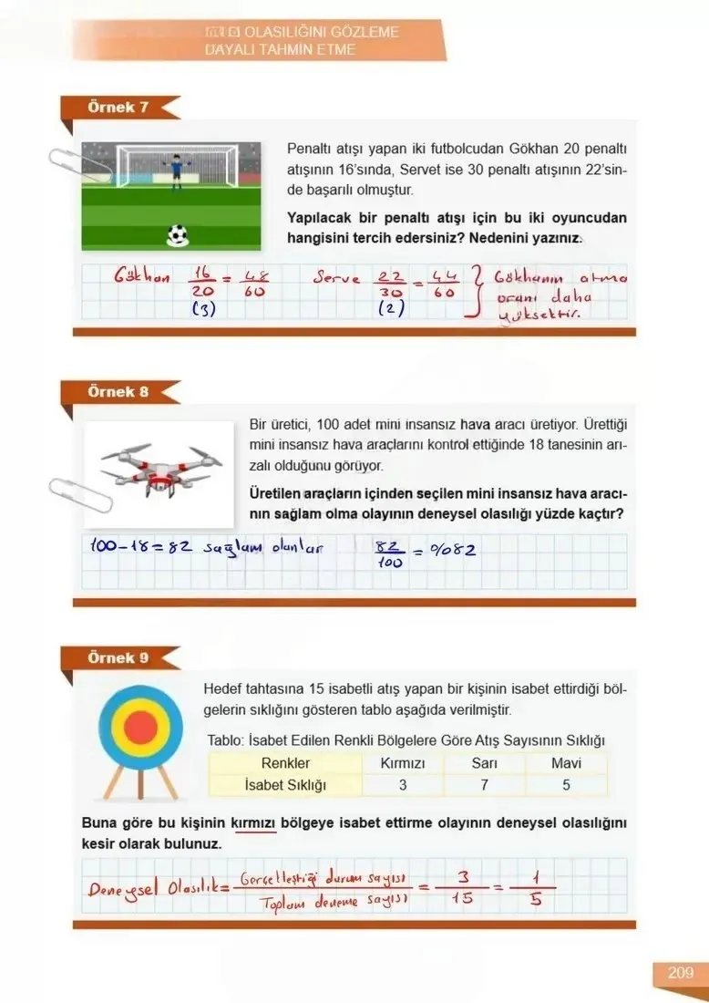 6. Sınıf Matematik Ders Kitabı Cevapları Meb Yayınları 1 Sayfa 209 Çözüm Görseli