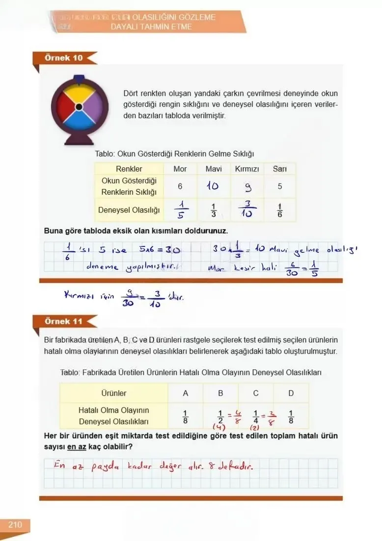 6. Sınıf Matematik Ders Kitabı Cevapları Meb Yayınları 1 Sayfa 210 Çözüm Görseli