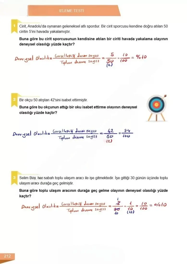 6. Sınıf Matematik Ders Kitabı Cevapları Meb Yayınları 1 Sayfa 212 Çözüm Görseli