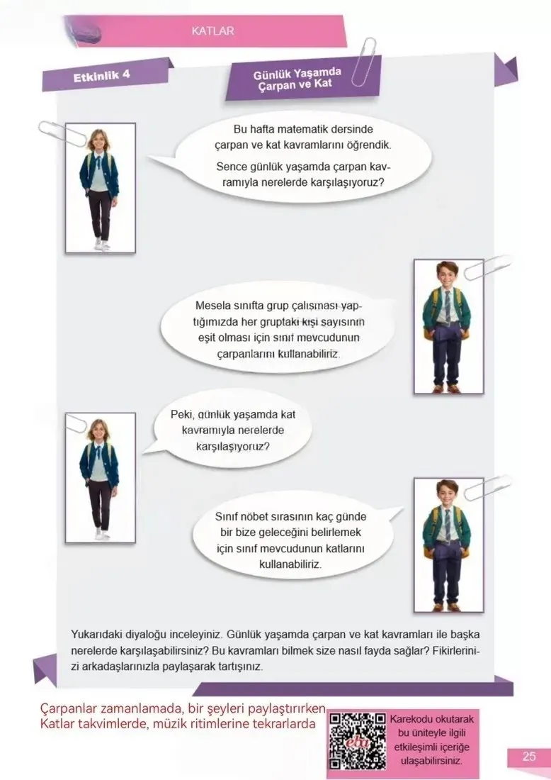6. Sınıf Matematik Ders Kitabı Cevapları Meb Yayınları 1 Sayfa 25 Çözüm Görseli