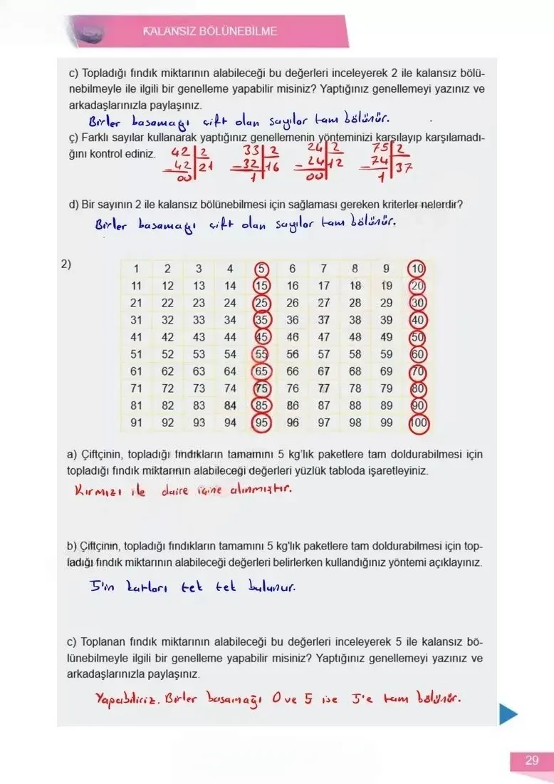 6. Sınıf Matematik Ders Kitabı Cevapları Meb Yayınları 1 Sayfa 29 Çözüm Görseli