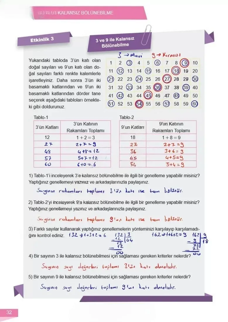 6. Sınıf Matematik Ders Kitabı Cevapları Meb Yayınları 1 Sayfa 32 Çözüm Görseli