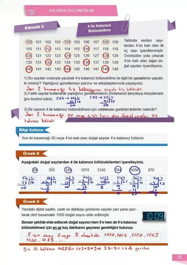 6. Sınıf Matematik Ders Kitabı Cevapları Meb Yayınları 1 Sayfa 35 Çözüm Görseli