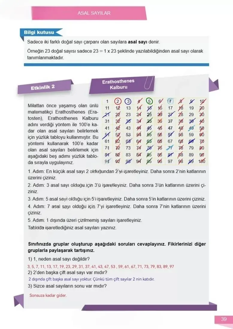 6. Sınıf Matematik Ders Kitabı Cevapları Meb Yayınları 1 Sayfa 39 Çözüm Görseli