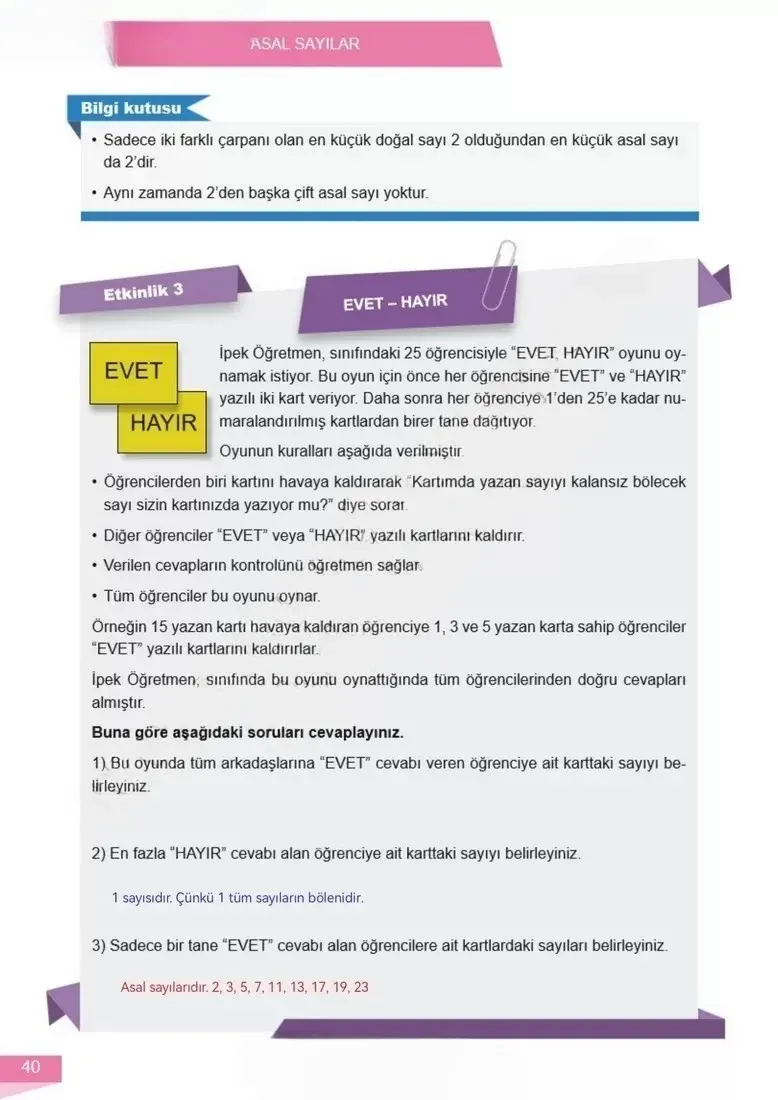 6. Sınıf Matematik Ders Kitabı Cevapları Meb Yayınları 1 Sayfa 40 Çözüm Görseli