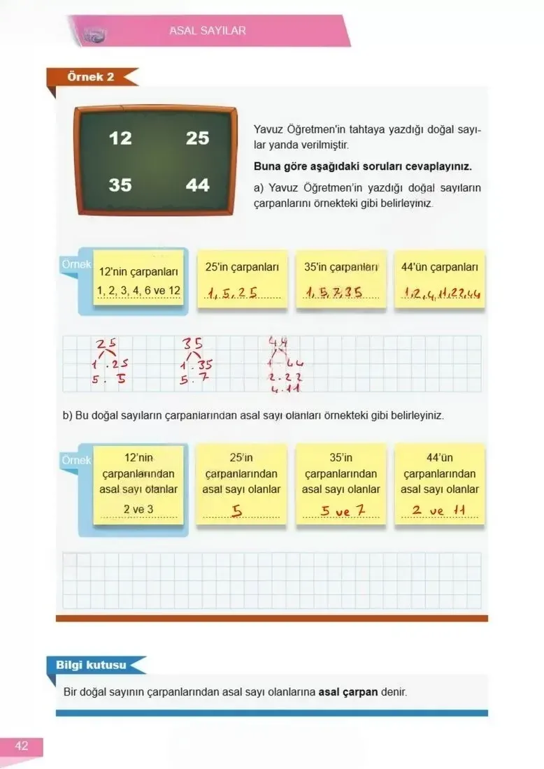 6. Sınıf Matematik Ders Kitabı Cevapları Meb Yayınları 1 Sayfa 42 Çözüm Görseli