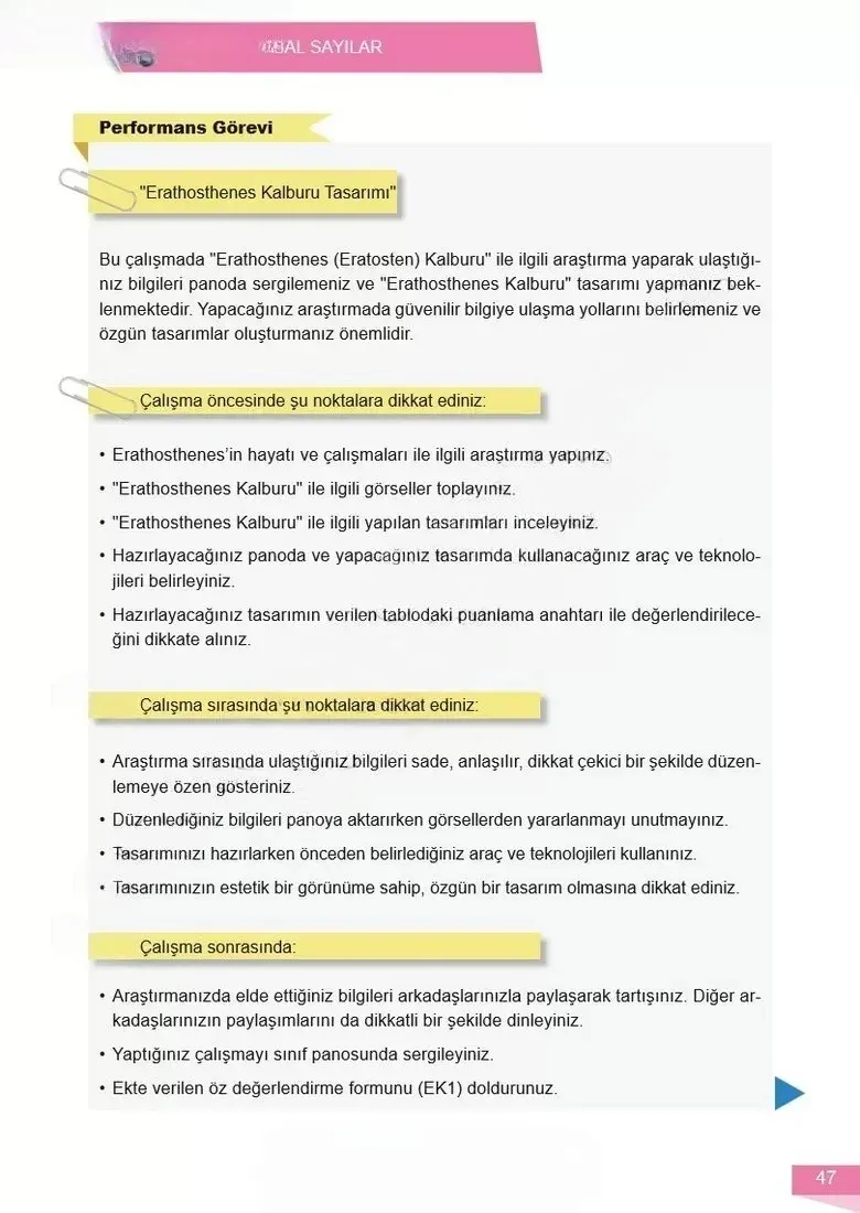 6. Sınıf Matematik Ders Kitabı Cevapları Meb Yayınları 1 Sayfa 47 Çözüm Görseli