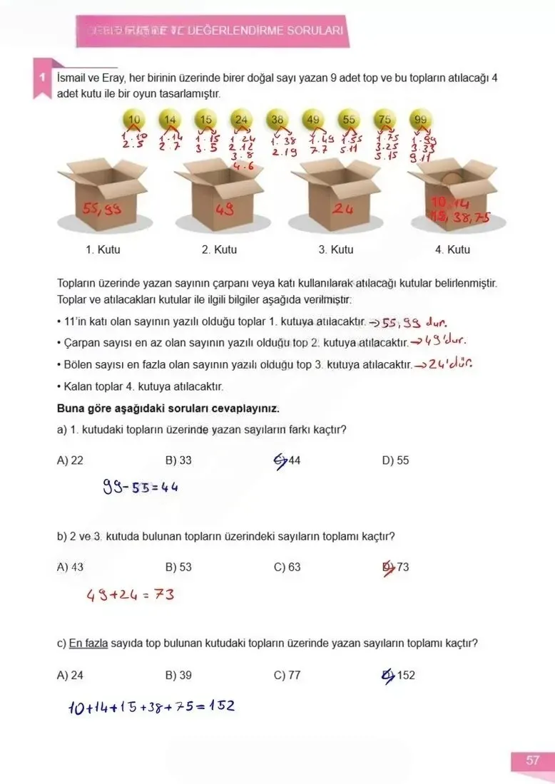 6. Sınıf Matematik Ders Kitabı Cevapları Meb Yayınları 1 Sayfa 57 Çözüm Görseli