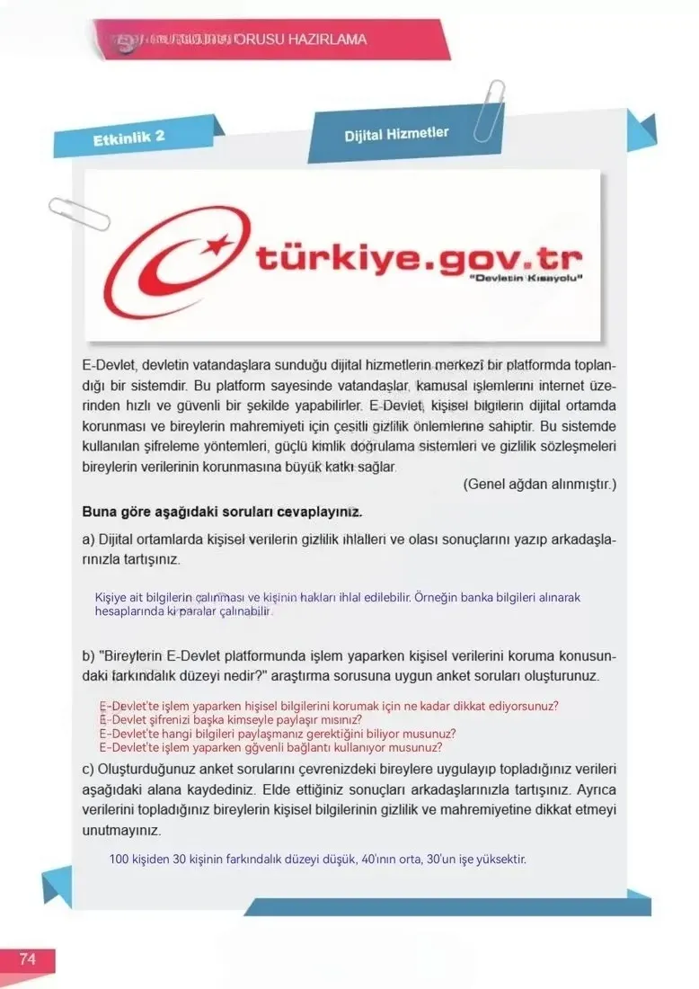 6. Sınıf Matematik Ders Kitabı Cevapları Meb Yayınları 1 Sayfa 74 Çözüm Görseli